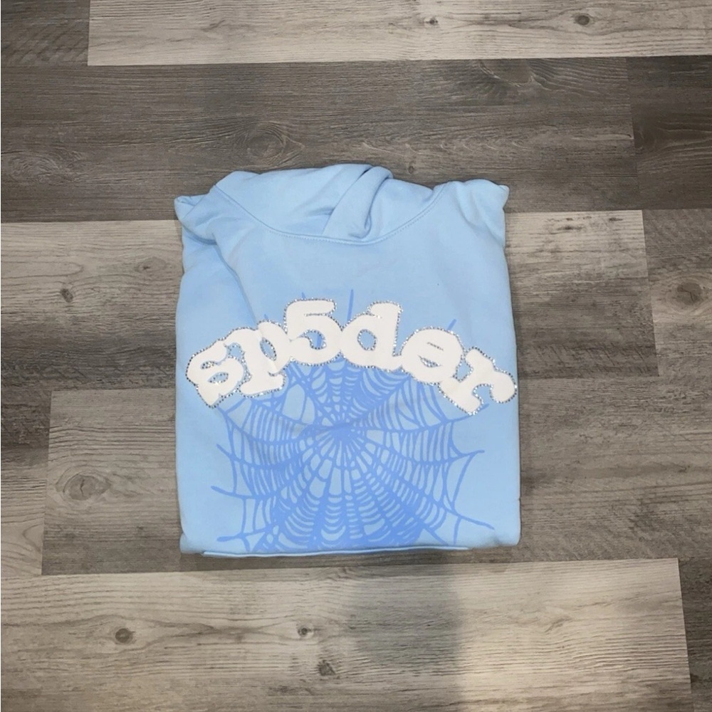 Spider Blue Hoodie for Men
